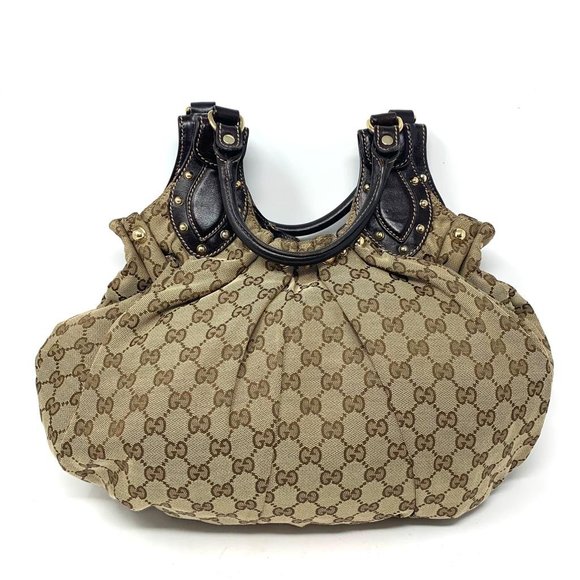 Authentic Gucci Canvas Shoulder Bag - Picture 2 of 14